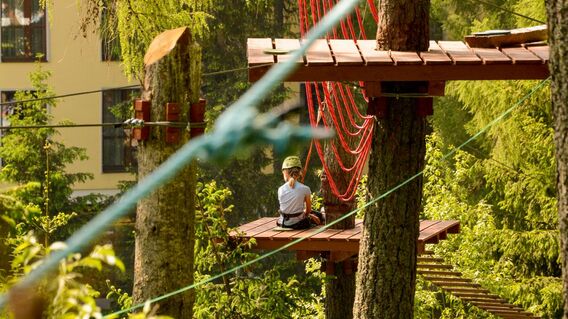 Veveričí lanový park (rope park)