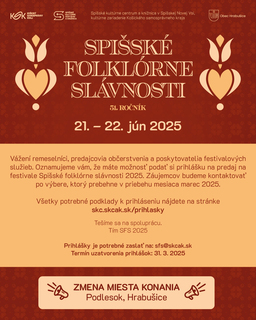 51. ročník: Spišské folklórne slávnosti
