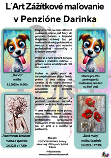 L´Art Zážitkové maľovanie v Penzióne Darinka