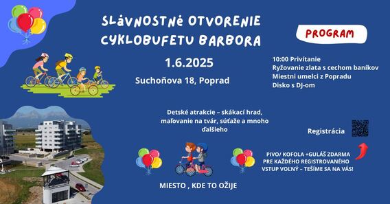 Otvorenie cyklobufetu BARBORA