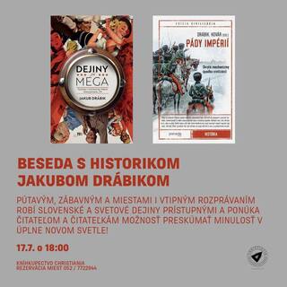 Dejiny sú mega! - Beseda s historikom Jakubom Drábikom
