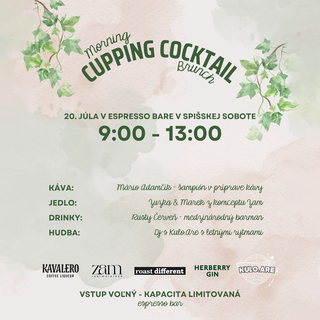 Morning Cupping Coctail Brunch v Espresso bare