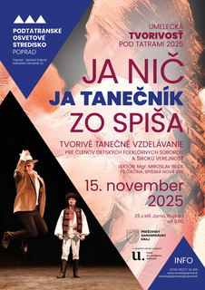 Tvorivé dielne: Ja nič, ja tanečník 2025/2