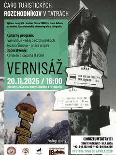 Vernisáž: Čaro turistických rozchodníkov v Tatrách