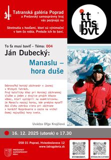 TO ŤA MUSÍ BAVIŤ: Ján Dubecký - Manaslu