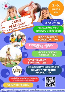 Jarné prázdniny s CVČ Poprad