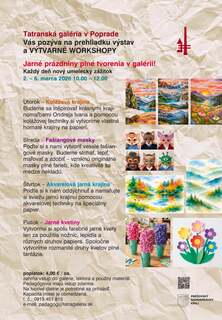 VÝTVARNÉ WORKSHOPY