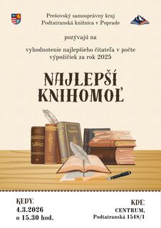 Ocenenie Najlepší čitateľ roka 2025