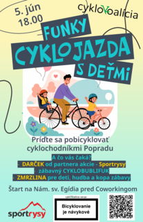 Funky CYKLOJAZDA s deťmi