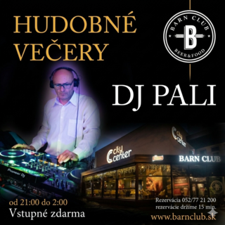 🎵HUDOBNÝ VEČER: DJ Pali🎵