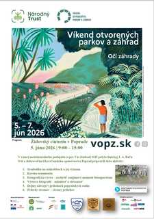 Víkend otvorených parkov a záhrad.