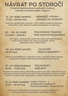 Výstava:  "NÁVRAT PO STOROČÍ k prvej loveckej výstave na Slovensku v pôvodnej budove". / vernisáž