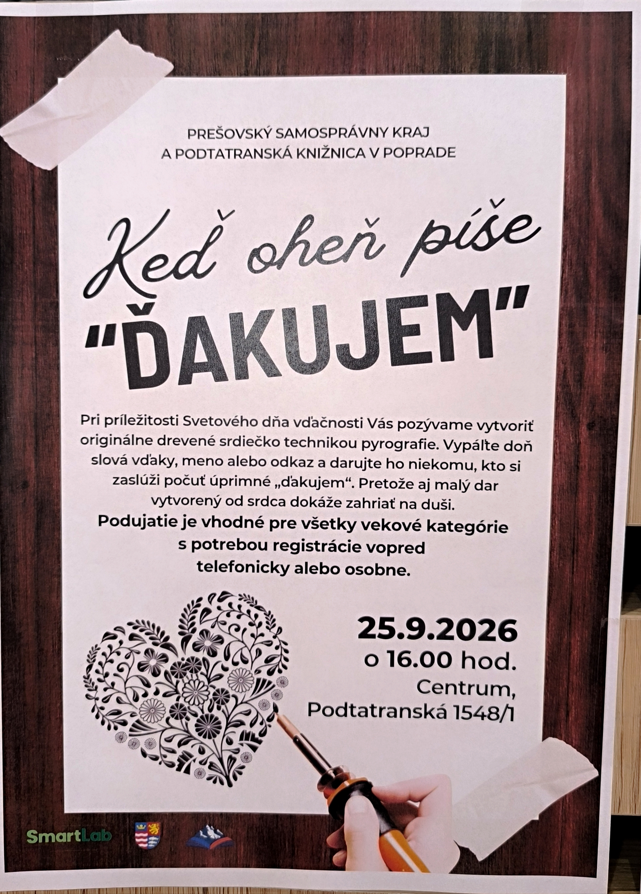 Tvorivá dielňa – Keď oheň píše „ĎAKUJEM“