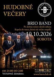 Hudobný večer– BRIO BAND